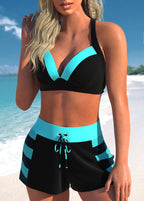 Conjunto Praia Decote V Com Short Ajustável Náutico